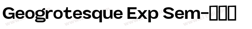 Geogrotesque Exp Sem字体转换